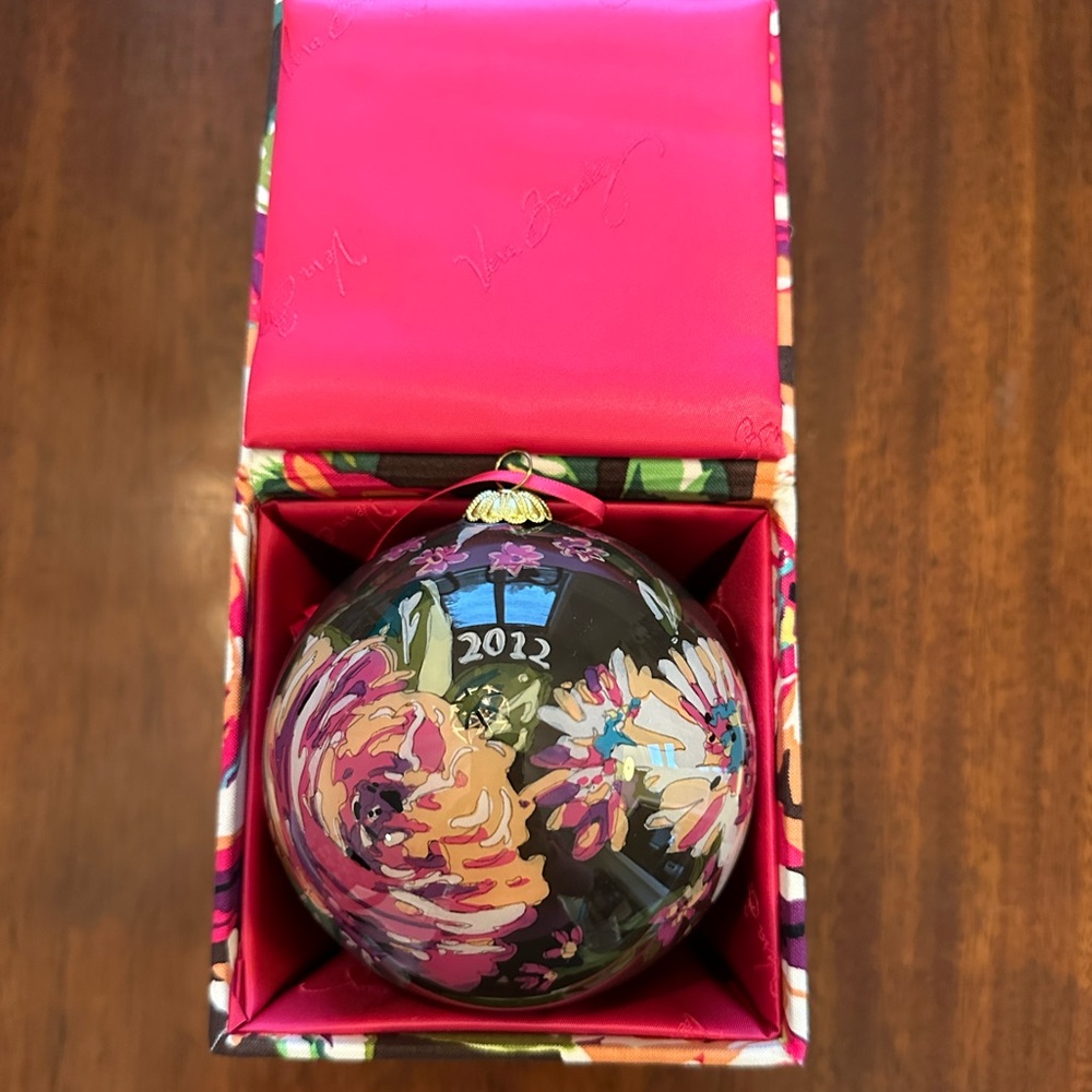 English Rose Vera Bradley Holiday Ornament